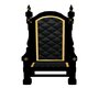 Black/Gold King's Chair