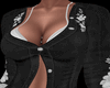 Black Embroidered Denim