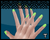 .t. Light green nails~