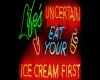 [EZ] EAT ICECREAM SIGN