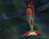 kids mom rainbow mermaid