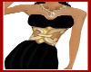 Ebony gold embrace Gown
