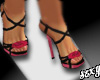 (X)pink-black Sandals