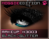 ME|Makeup|Black/Glitter