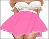 Pink Skirt White Top
