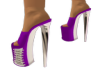 shoes purple and metal