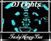 Spinning DJ Lights Aqua