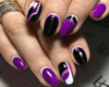 Black+Purple Nails