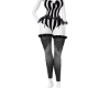 Black and white Corset
