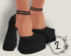 L. Delfi heels black