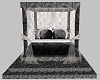 ~NT~Bk/Wh Canopy Bed