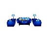 blue christmas couch