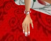 Rd Flwrs Vine Dnty Nails