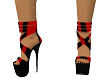 S S Black & Red Shoes