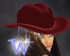 *W* Red Cowboy Hat