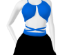 Tied top blue