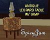 Antique Table w/Lamp 5
