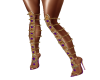 Amethyst/Gold Cleo boots