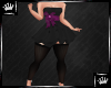 Black dress purple bow
