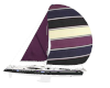 Animated purple sail boa