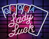 LUVI NEON LADY LUCK SIGN