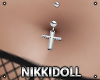 NDe Cross Belly Ring S