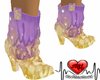 Purple/Yellow Short Boot