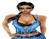 DENIM/PLAYBOY BUNNY TOP