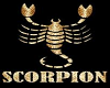 gold scorpio sticker