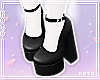 琴. Knee high black