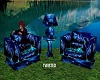 Blue Dragon 2 ChairsTble