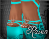 *R* Layla Heels Cyan