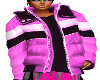 f/ pink winter jacket