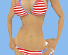 Red Striped bikini |H|