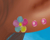 Kids floral earrings