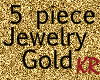 *KR-5 pc. Gold Jewelry