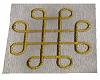 Celtic gold knot rug