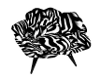 Honey Zebra Kissin Chair