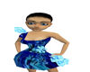 Blue crystal Dress