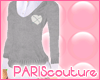 *Pc* Grey Sweater+Shirt