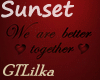 Sunset Wall Sign