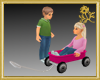 Children & Pink Wagon*