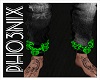 !PX GREEN ANKLE CHAINS