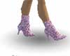 Pale Pink Glitter Boots