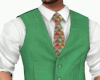 Green Vest w/Tie