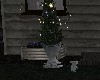 Topiary tree with lights