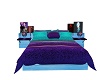 rustic bed neon colours