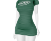 green designer dress