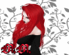 {M} Red Long Wavy Hair