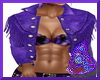 Purple Fringe Leather